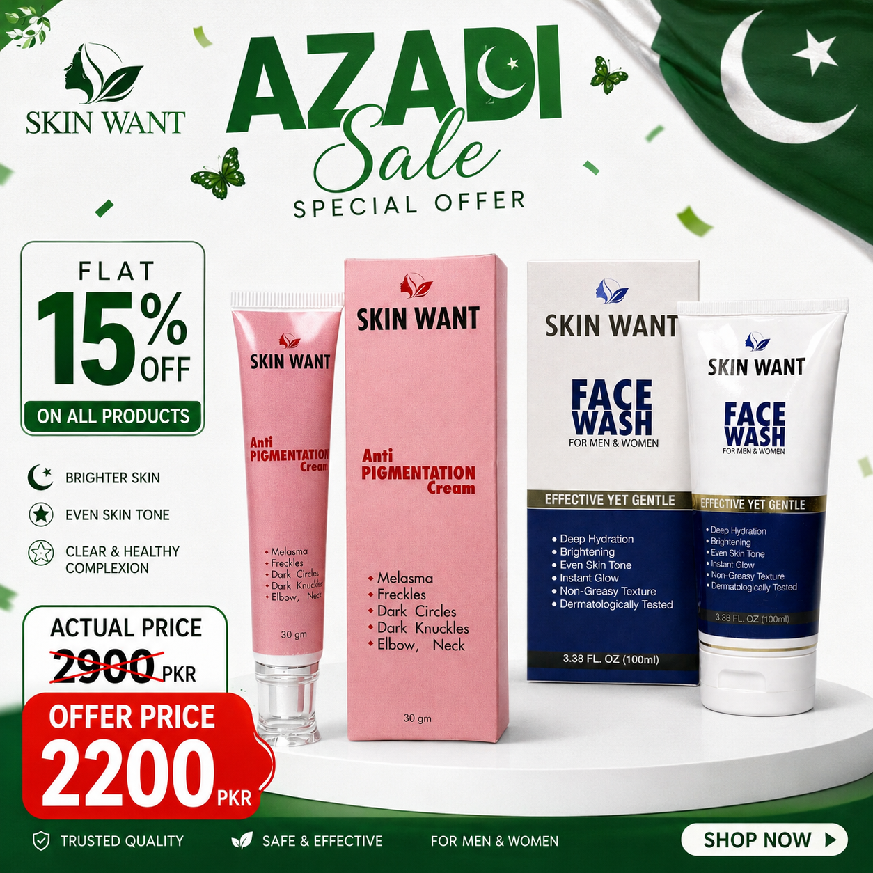 Azadi sale Brightening offer 🇵🇰✨