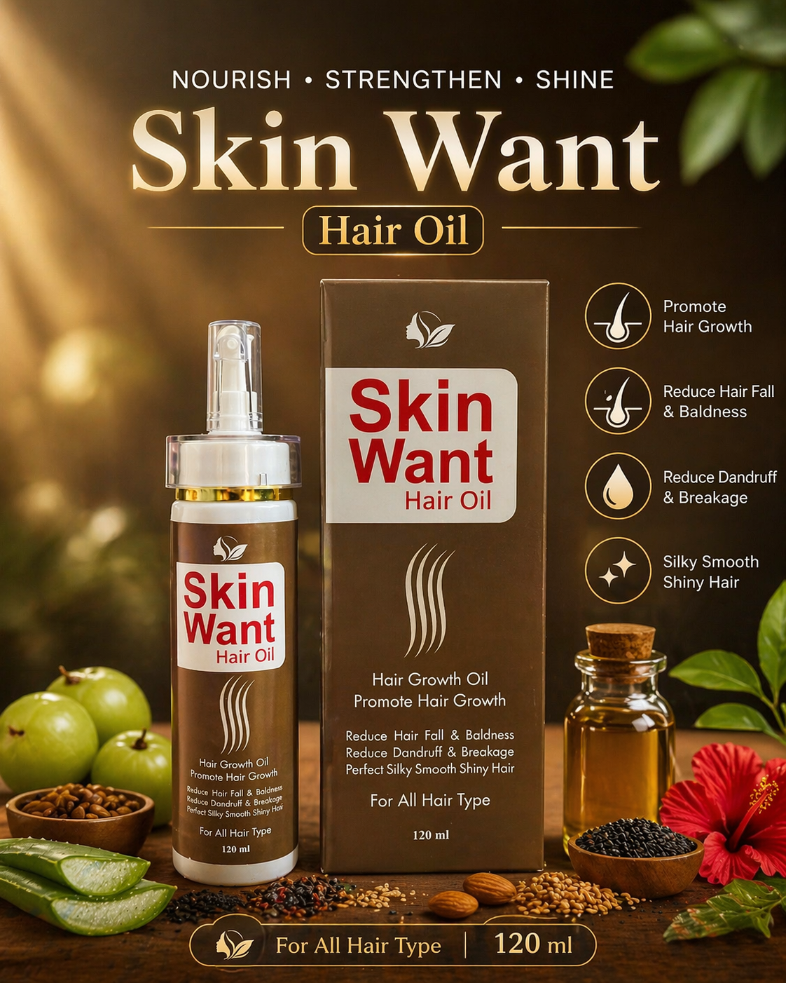 SKIN WANT HAIR OIL